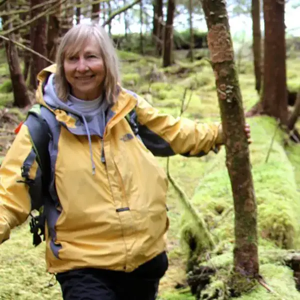 Photo of Susan Riechert in the woods